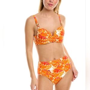 CATHERINE MALANDRINO $120 each pc 2 PC SWIM SET SZ M HIGH WAISTED BOTTOM SET